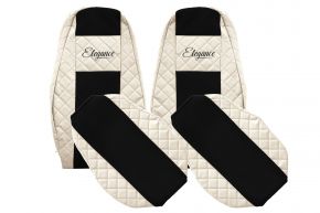 Fundas de asiento a medida ELEGANCE Q para VOLVO FH 4 (01.2013-12.2019) - beige claro