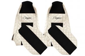 Fundas de asiento a medida ELEGANCE Q para SCANIA G (01.2013-12.2016) - STREAMLINE, reposacabezas integrados - beige claro