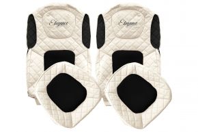 Fundas de asiento a medida ELEGANCE Q para FORD F-MAX (desde 10.2018) - beige claro