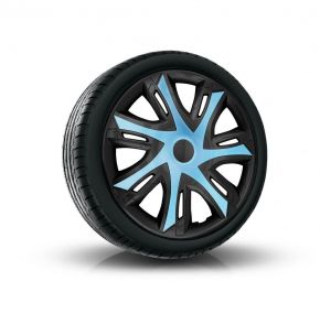Tapacubos para HYUNDAI 16", N-POWER BICOLOR azul-negro  4pzs