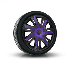 Tapacubos para HYUNDAI 16", N-POWER BICOLOR morado-negro 4pzs