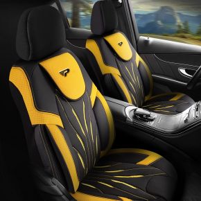 Fundas de asiento PARS amarillo-negro