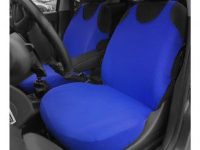 Fundas universales de algodón POK, azules, delanteras + traseras