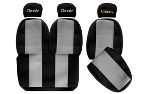 Fundas de asiento a medida CLASSIC para MAN L2000 (01.1994-12.2005) - grises