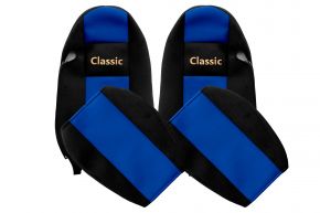 Fundas de asiento a medida CLASSIC para IVECO STRALIS (01.2002-12.2012) - azules