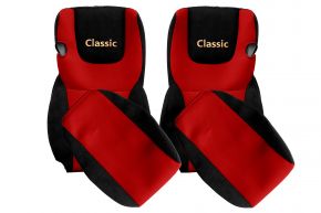 Fundas de asiento a medida CLASSIC para DAF CF (01.2013-12.2020) - rojas