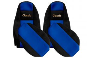 Fundas de asiento a medida CLASSIC para VOLVO FH 4 (01.2013-12.2019) - azules