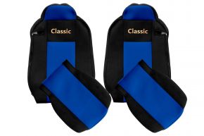 Fundas de asiento a medida CLASSIC para IVECO STRALIS XP (01.2016-12.2019) - azules