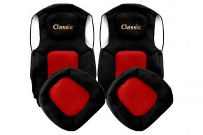 Fundas de asiento a medida CLASSIC para FORD F-MAX (desde 10.2018) - rojas