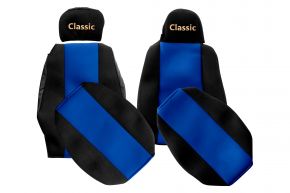 Fundas de asiento a medida CLASSIC para SCANIA G (01.2013-12.2016) - reposacabezas diferentes - azules