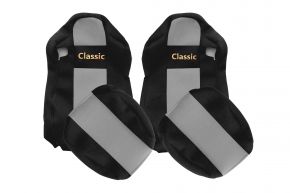 Fundas de asiento a medida CLASSIC para IVECO STRALIS S-WAY (03.2019-12.2023) - grises