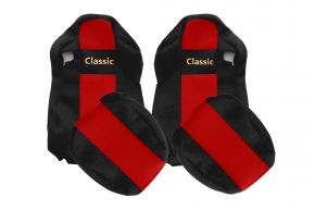 Fundas de asiento a medida CLASSIC para IVECO STRALIS S-WAY (03.2019-12.2023) - rojas