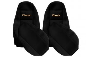 Fundas de asiento a medida CLASSIC para VOLVO FH 5 (desde 01.2020) - negras