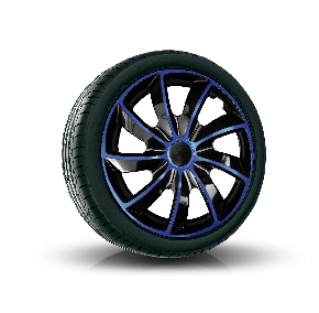 Tapacubos para MITSUBISHI 17", QUAD BICOLOR AZUL 4 pzs