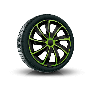 Tapacubos para MITSUBISHI 17", QUAD BICOLOR VERDE 4 pzs