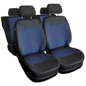 Fundas de asiento universales de tela ROYAL azules adecuadas para Chevrolet Evanda