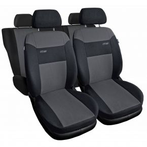 Fundas de asiento universales de tela RS gris oscuro adecuadas para Chevrolet Evanda