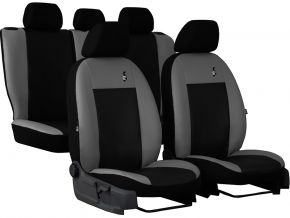 Fundas de asiento universales Piel ROAD gris