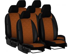 Fundas de asiento a medida Piel con impresión IVECO DAILY VI 2+1+4 (7p.) (2014-2021)