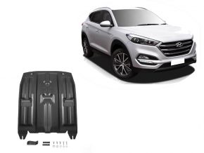 Protectores  de motor y caja de cambios Hyundai Tucson TL 2WD/4WD 1,6GDI;2WD/4WD 2,0MPI; 2WD/4WD 2,0CRDI; 2WD/4WD 1,6T (177hp) 2015-2020