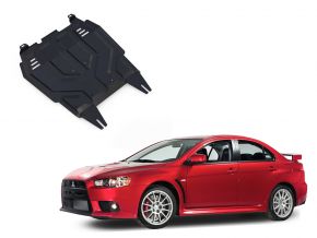 Protectores  de motor y caja de cambios Mitsubishi Lancer X 1,5; 1,8; 2,0 2007-2016