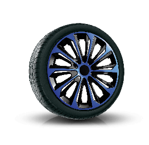 Tapacubos para HYUNDAI 16", STRONG DUOCOLOR NEGRO-AZUL 4 pzs