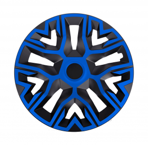 Tapacubos para NISSAN 15", THE BEST azul-negro, 4pzs