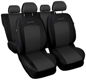 Fundas de asiento universales SPORT LINE gris oscuro