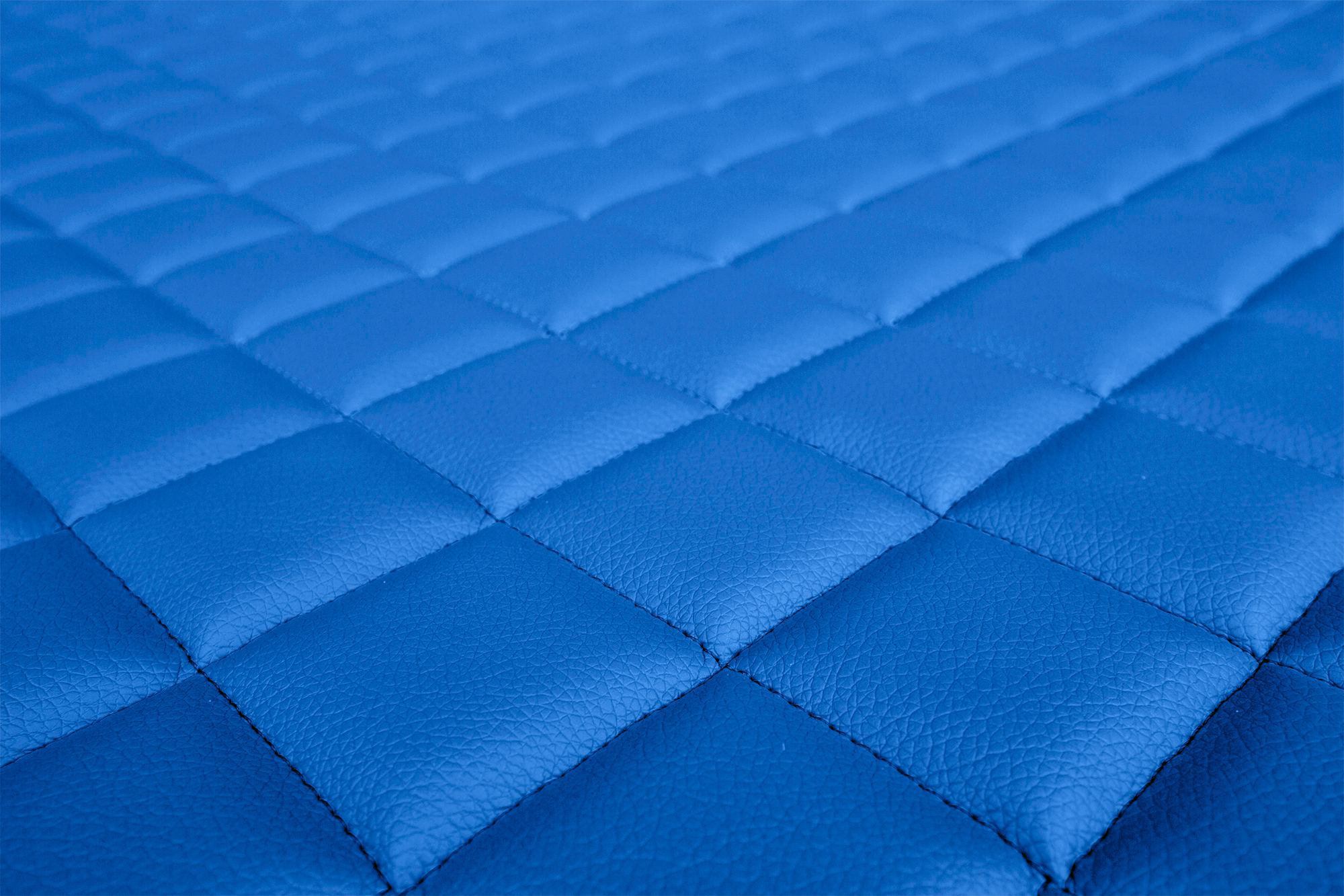Detalle de la superficie y del acolchado de las fundas ELEGANCE Q: Azul